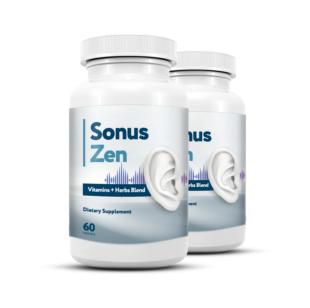 SonusZen two-bottle package, a 120-day supply at one capsule daily